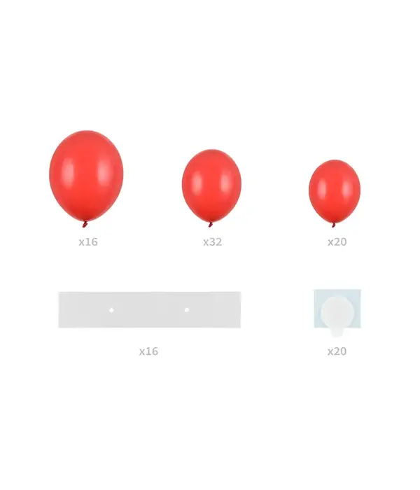 Ballonnenboog Hartvorm Rood (160cm)