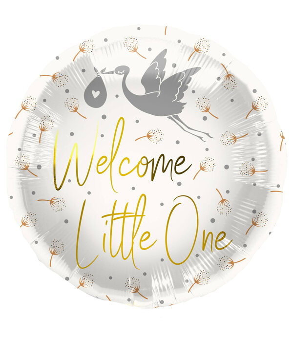Folieballon  Welcome Little One Ooijevaar (45cm)