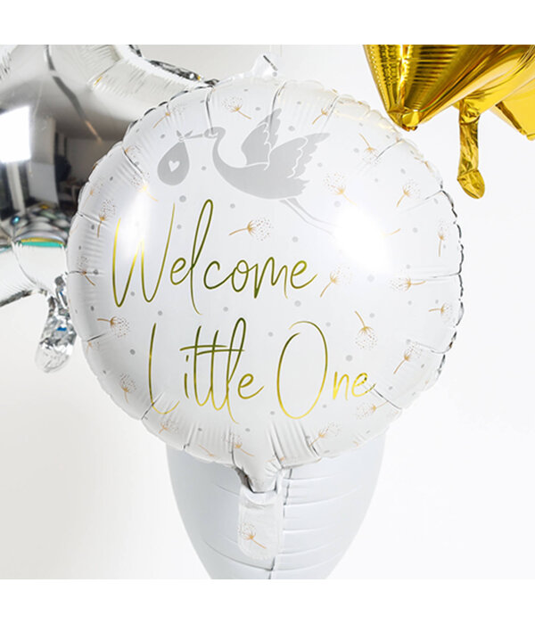 Folieballon  Welcome Little One Ooijevaar (45cm)