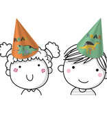 Dino Roars Feesthoedjes (6st)