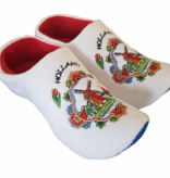 Witte Klompsloffen Holland Rode Tulp