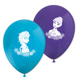 Frozen Ballonnen Anna En Elsa Blauw/Paars (8st)