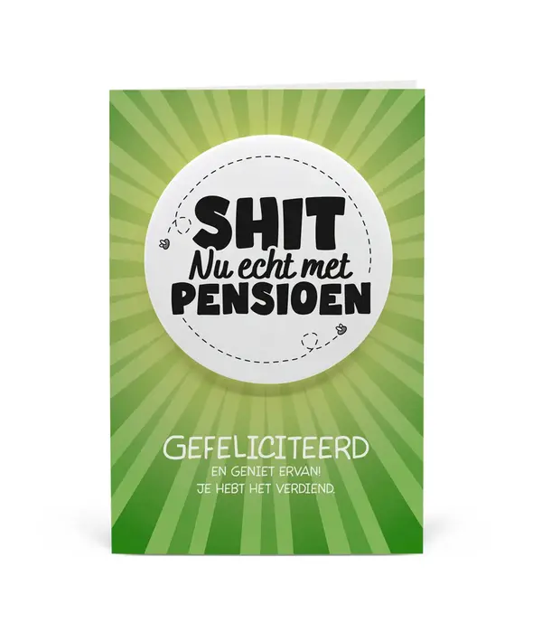 Giftcard Button Nu Echt Met Pensioen