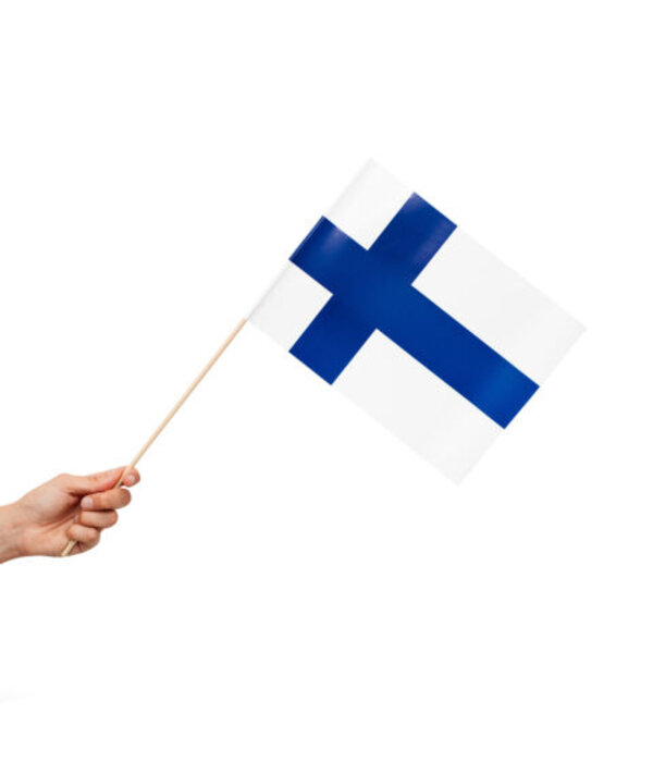 Zwaaivlaggetjes Finland 20x30cm (10st)
