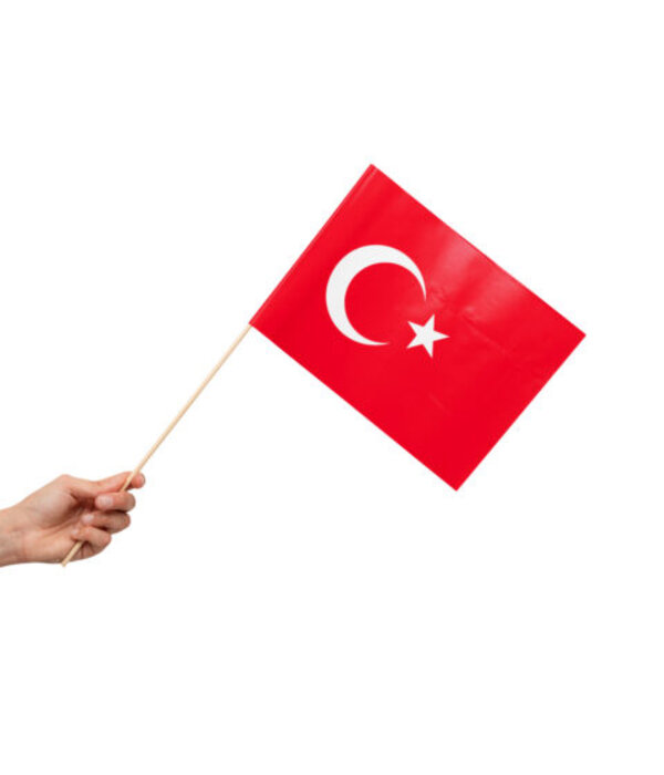 Zwaaivlaggetjes Turkije 20x30cm (10st)