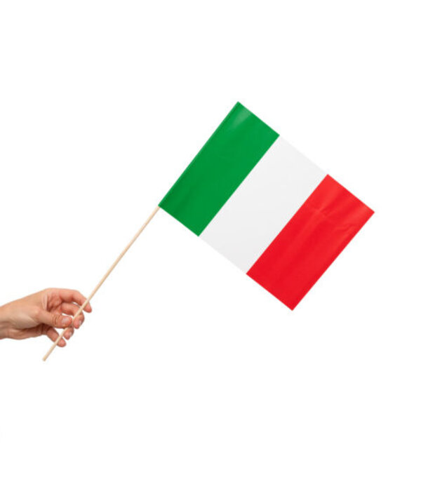 Zwaaivlaggetjes Italië 20x30cm (10st)