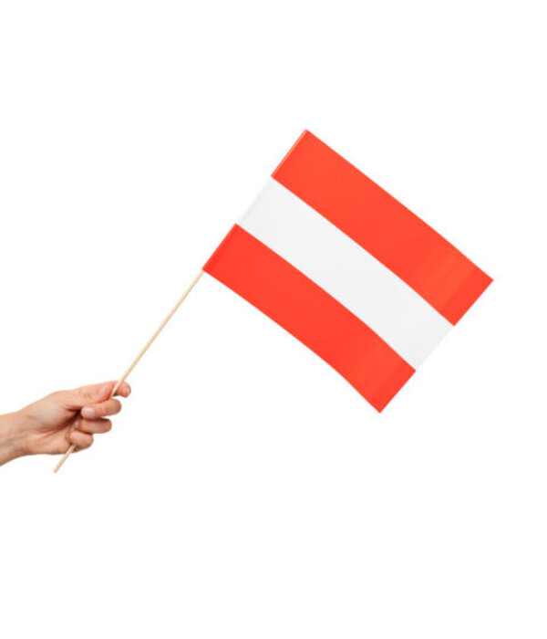 Zwaaivlaggetjes oostenrijk 20x30cm (10st)