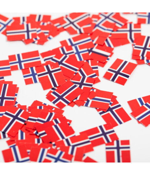 Tafelconfetti Noorse Vlag(150st)