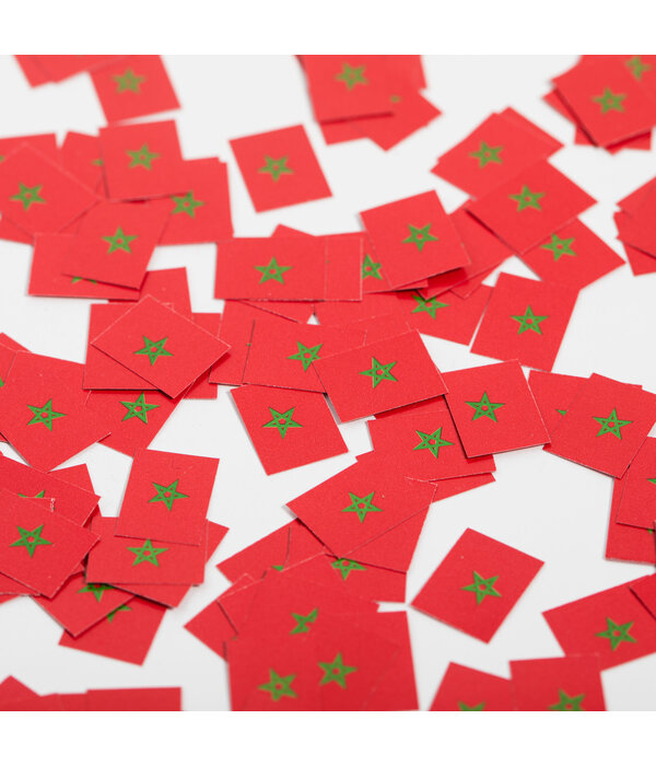 Tafelconfetti Marokkaanse Vlag (150st)