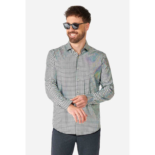 Blouse Discoballer Holografisch Heren