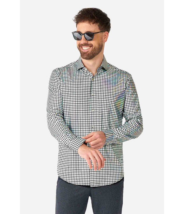 Blouse Discoballer Holografisch Heren