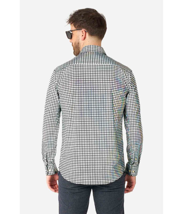 Blouse Discoballer Holografisch Heren