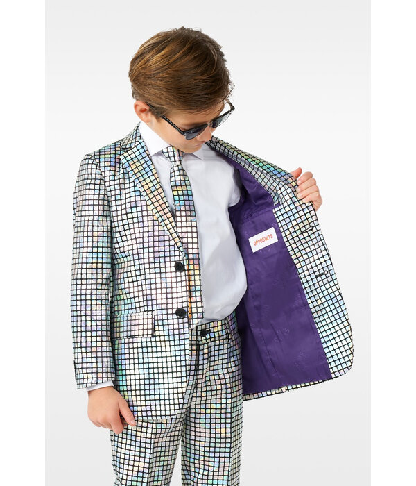 Kostuum Discoballer Holografisch Kind Opposuits