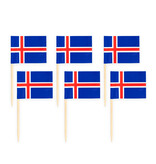 Tafelconfetti Vlag Ijsland (150st)