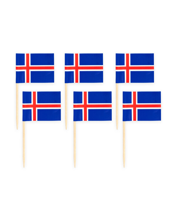 Tafelconfetti Vlag Ijsland (150st)