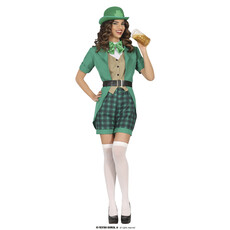 Kostuum St. Patrick Dames Groen Sheena