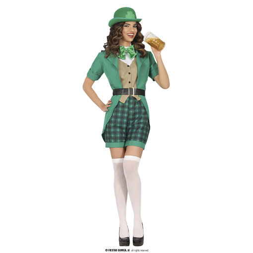 Kostuum St. Patrick Dames Groen Sheena