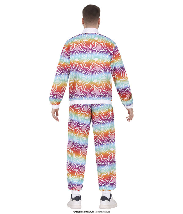 Party Trainingspak Regenboog Sterren Volwassenen