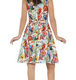 Hawaii Jurk Multikleur Papegaai Print Dames