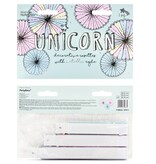 Decoratieve Rozetten Unicorn Mix (3st)