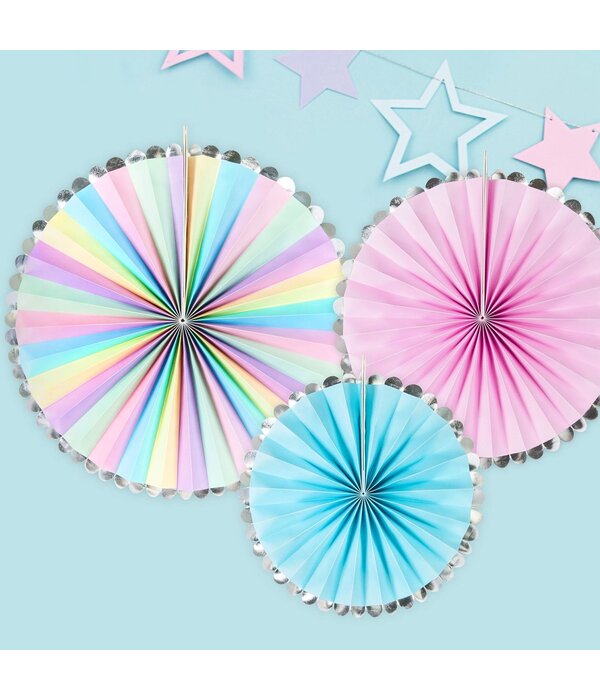 Decoratieve Rozetten Unicorn Mix (3st)