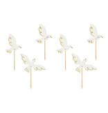 Cupcake Toppers Duif (6st)