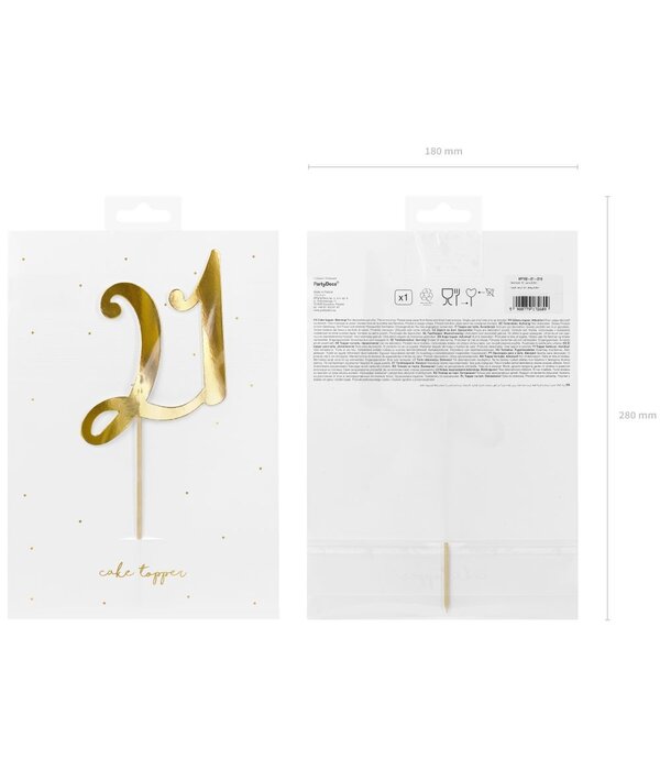 Taarttopper 21 Goud
