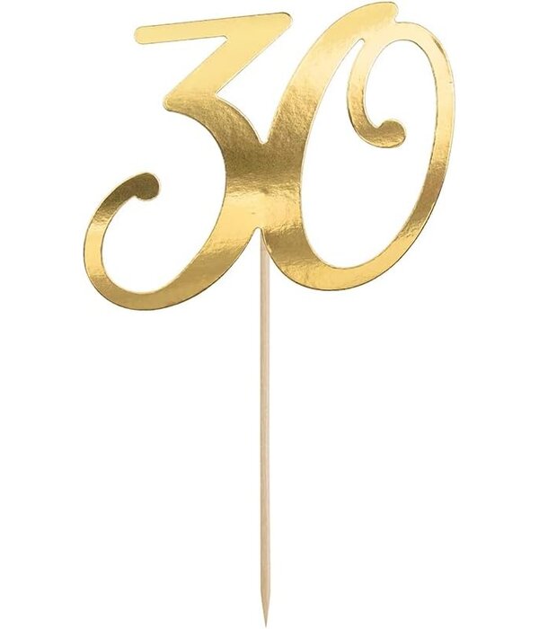 Taarttopper 30 Goud