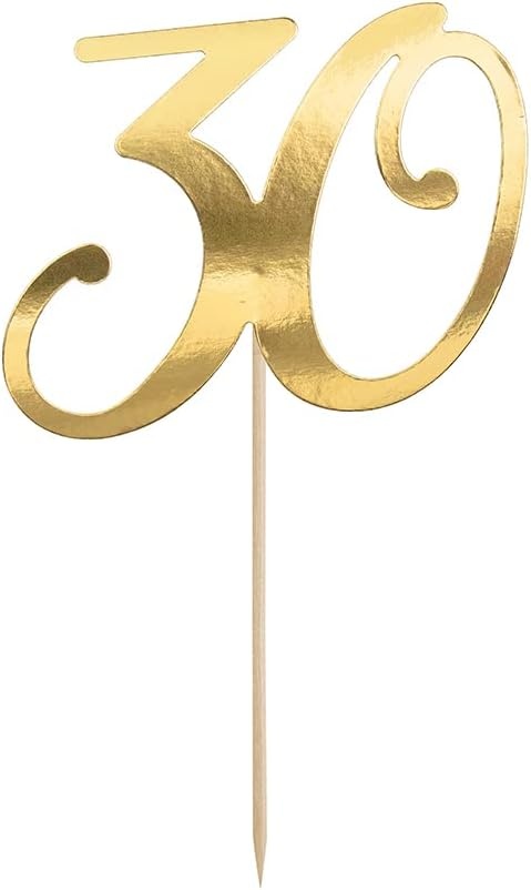 Taarttopper 30 Goud