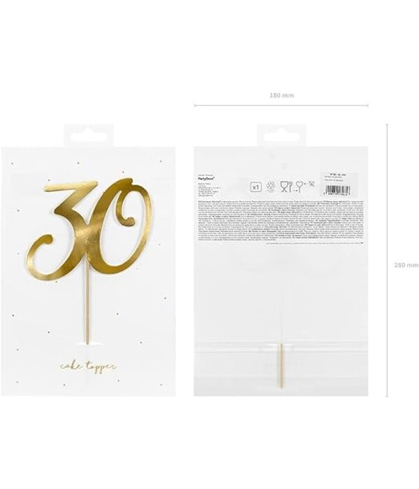 Taarttopper 30 Goud