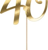 Taarttopper 40 Goud