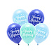 Happy Birthday Ballonnen Blauw Mix (5st)