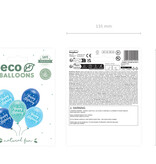 Happy Birthday Ballonnen Blauw Mix (5st)