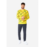 Smiley ® Smudge Trui Geel Opposuits