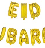 Folieballonnen Slinger Set 'Eid Mubarak' Goud (4m)