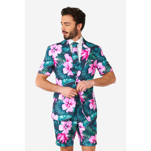 Hawaii Grande Zomer Pak Roze Bloem Opposuits