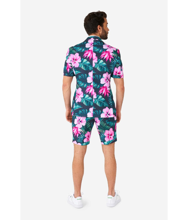 Hawaii Grande Zomer Pak Roze Bloem Opposuits
