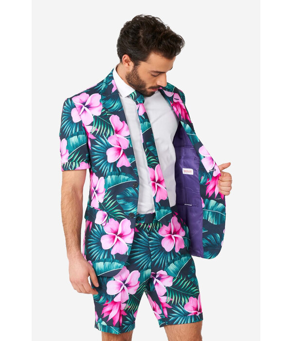 Hawaii Grande Zomer Pak Roze Bloem Opposuits