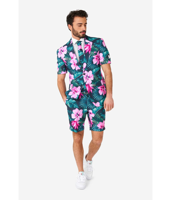 Hawaii Grande Zomer Pak Roze Bloem Opposuits