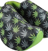 Klompsloffen Wietprint groen/zwart