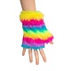 Vingerloze Handschoenen Pluche Regenboog Gestreept