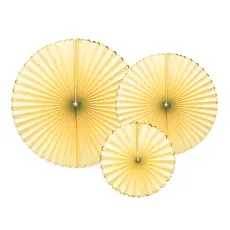 Decoratieve Rozetten Geel Goud (3st)