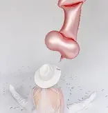Mega Folieballon Penis Rosegoud 56x112cm