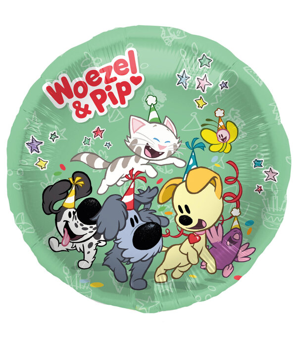 Woezel En Pip Verjaardag Folieballon (45cm)