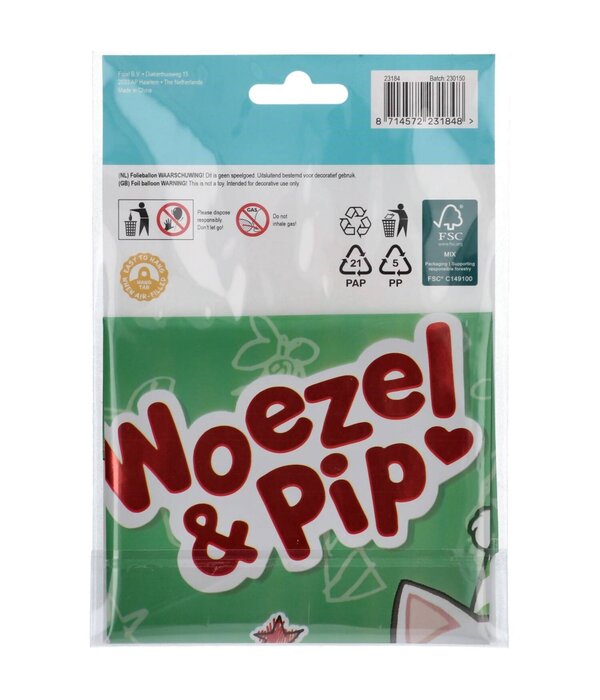 Woezel En Pip Verjaardag Folieballon (45cm)