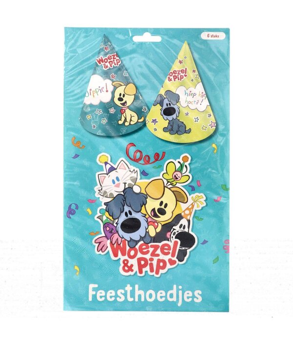 Feesthoedjes Woezel En Pip (6st)