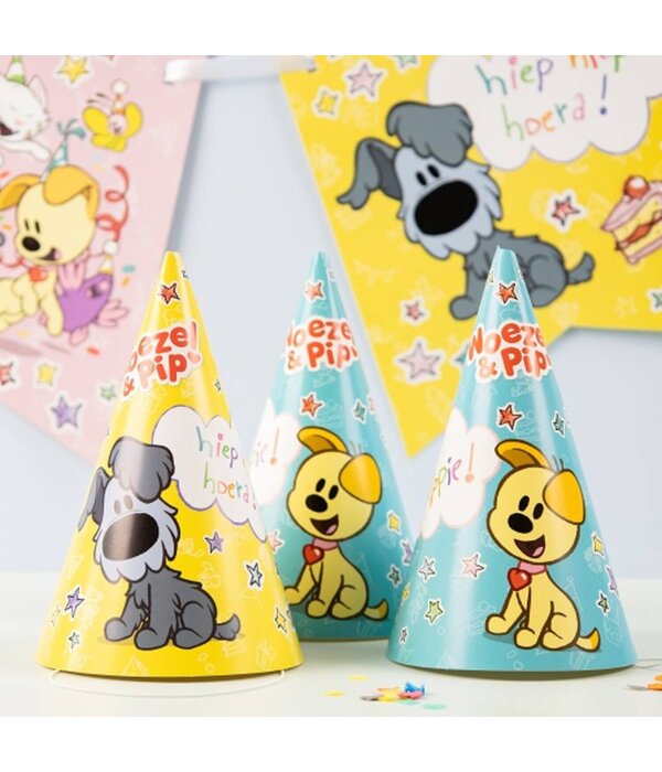 Feesthoedjes Woezel En Pip (6st)