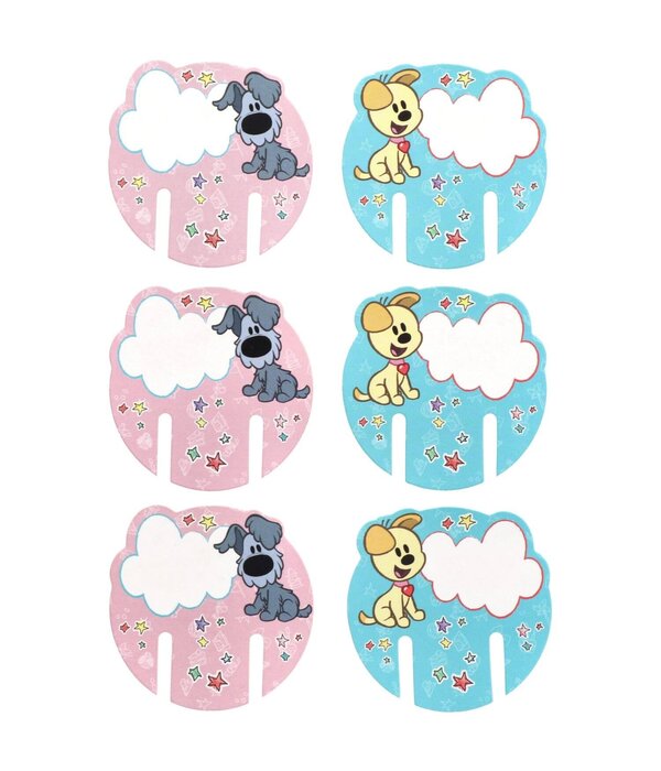 Glasdecoratie Woezel En Pip (6st)