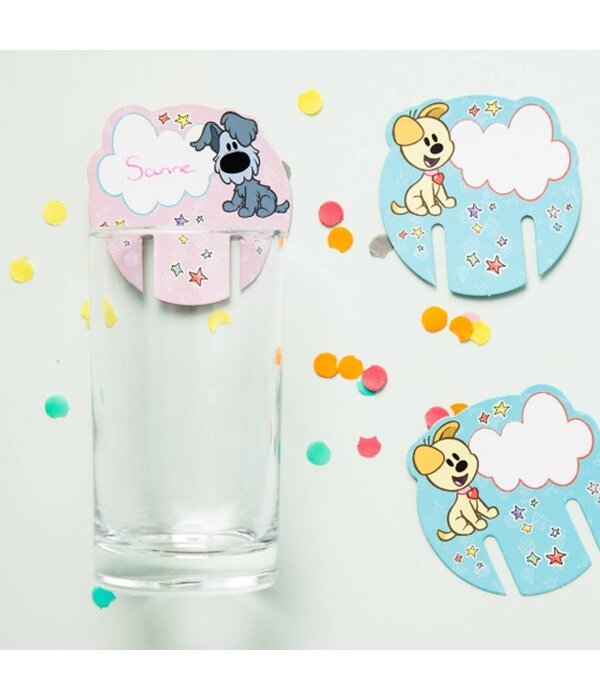 Glasdecoratie Woezel En Pip (6st)