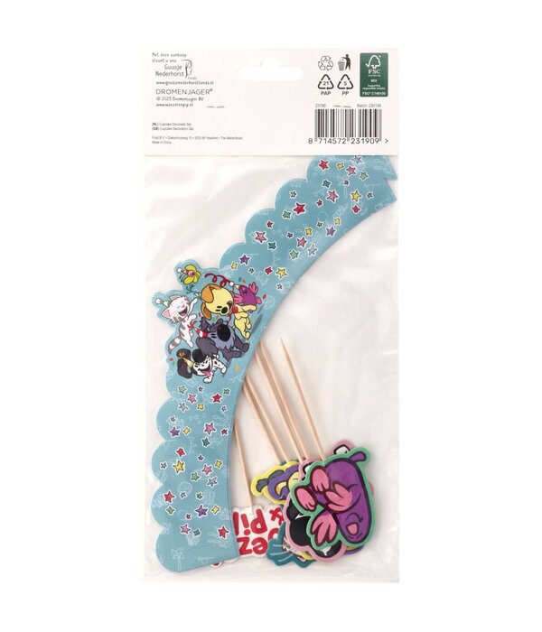 Cupcake Decoratie Set Woezel En Pip (6st)